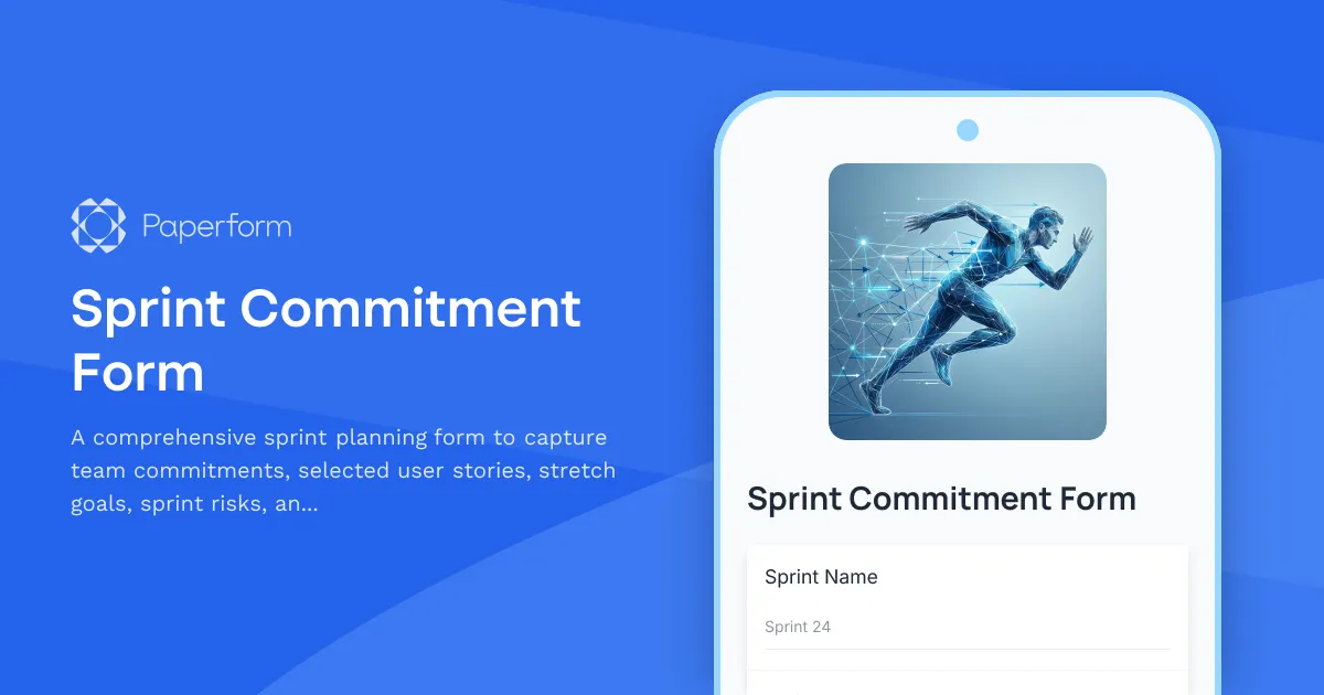 Sprint Commitment Form