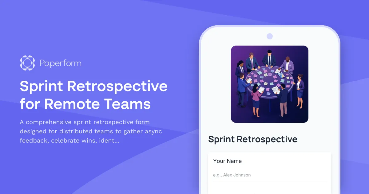 Sprint Retrospective for Remote Teams