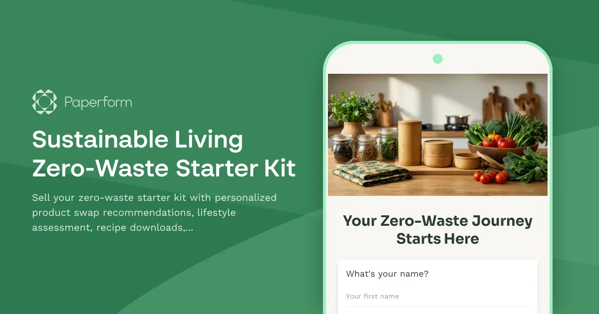 Sustainable Living Zero-Waste Starter Kit