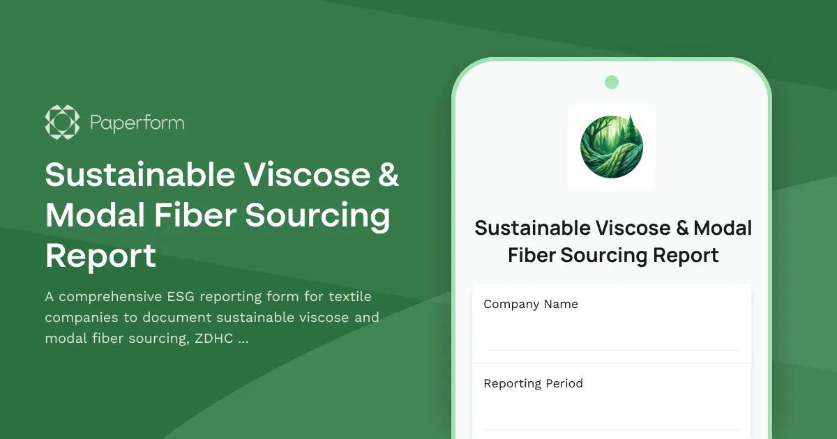 Sustainable Viscose & Modal Fiber Sourcing Report