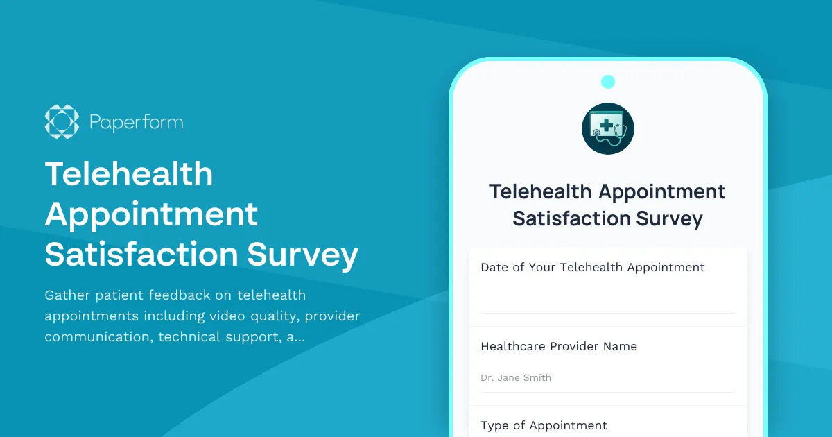 Telehealth Appointment Satisfaction Survey