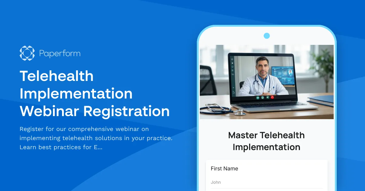 Telehealth Implementation Webinar Registration