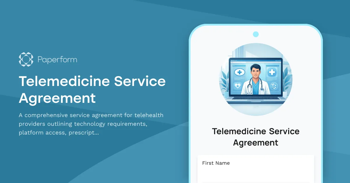 Telemedicine Service Agreement