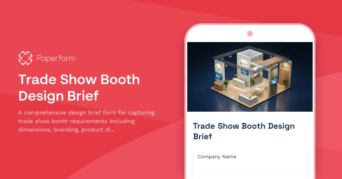Trade Show Booth Design Brief