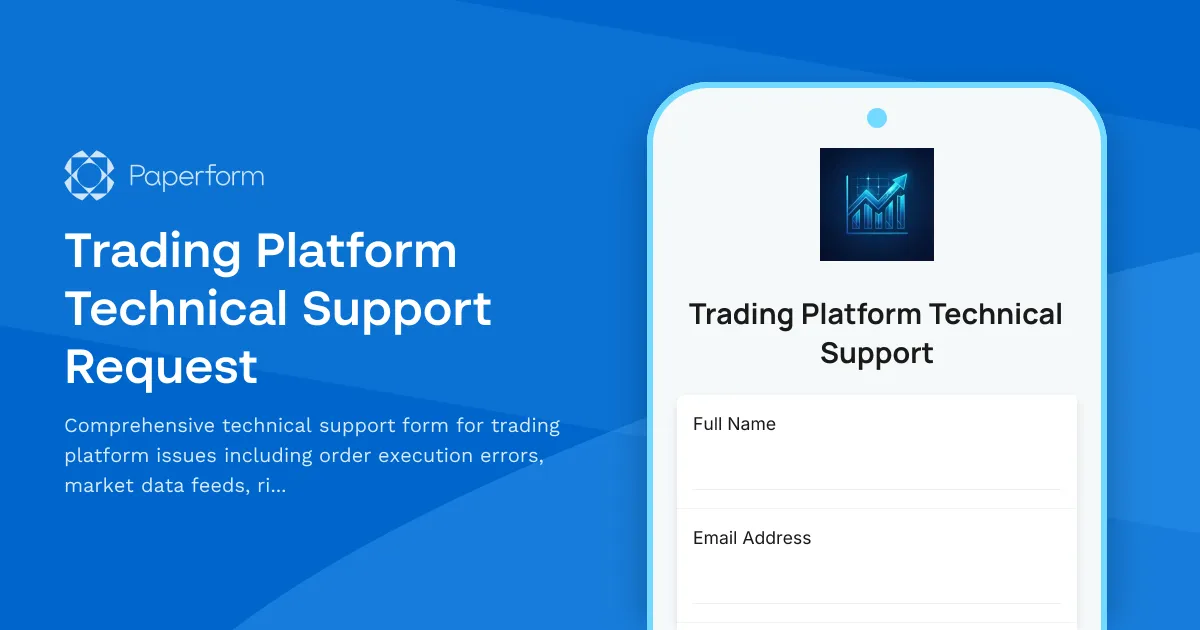 Trading Platform Technical Support Request