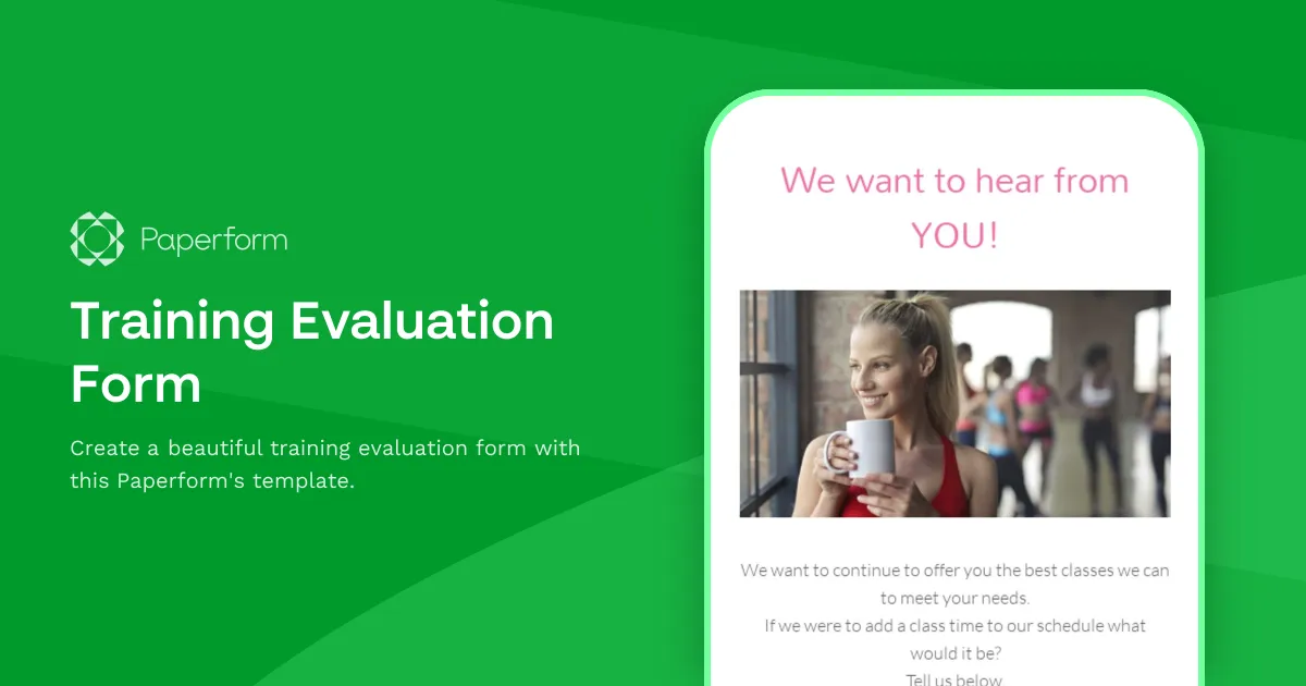 Training Evaluation Form