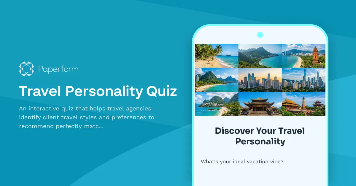 Travel Personality Quiz