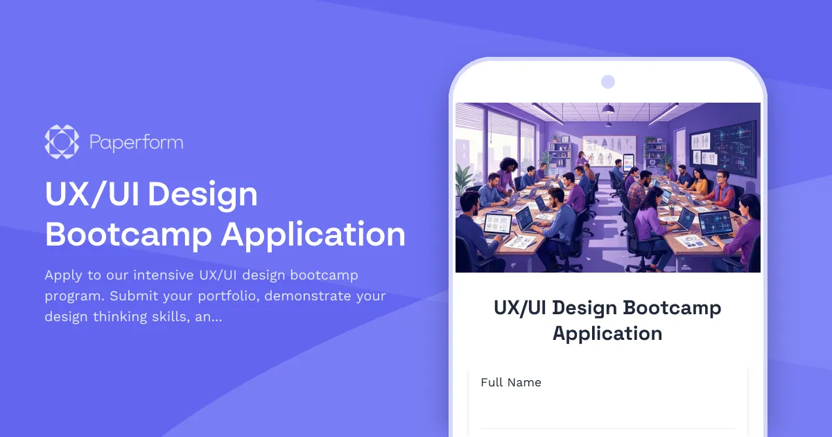 UX/UI Design Bootcamp Application