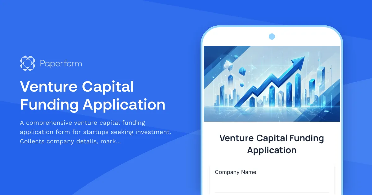 Venture Capital Funding Application