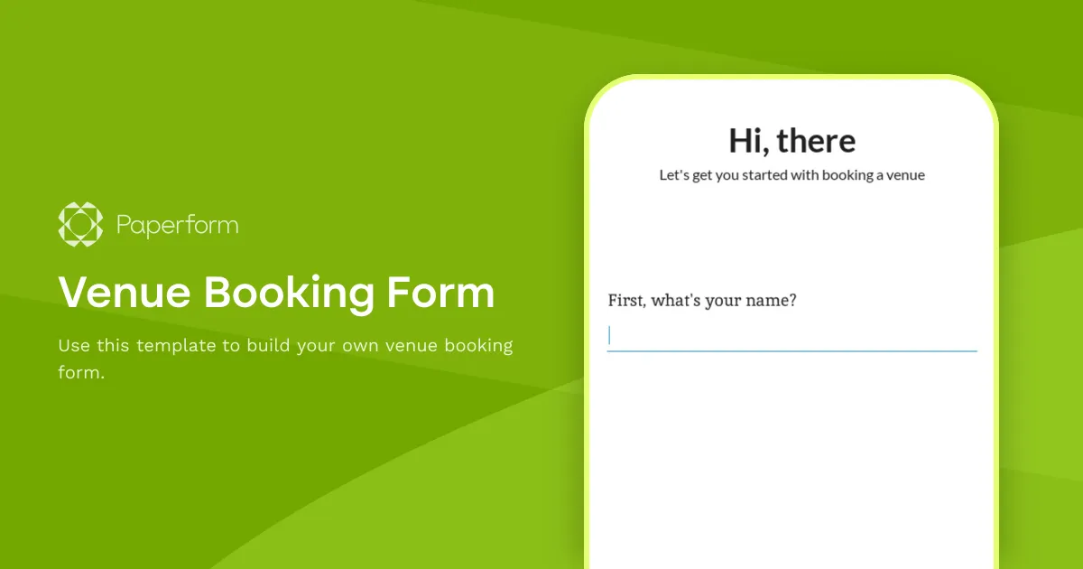 Venue Booking Form