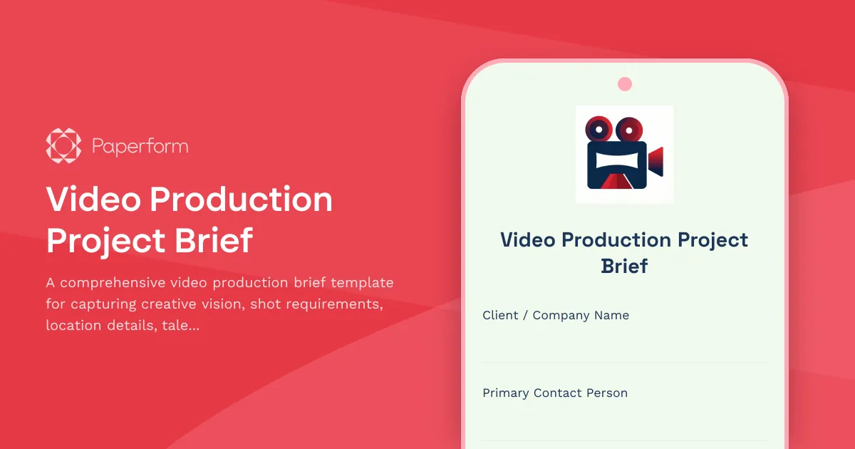Video Production Project Brief