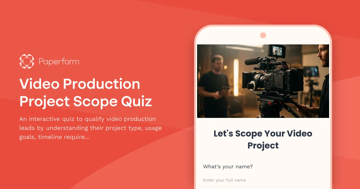 Video Production Project Scope Quiz