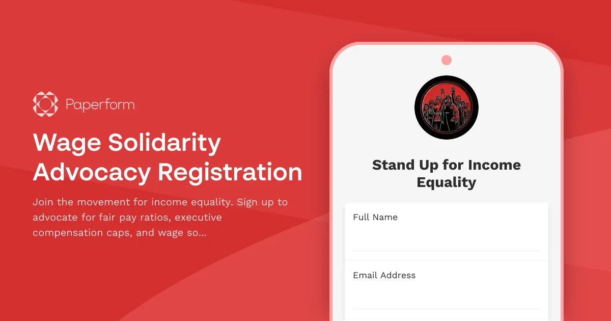Wage Solidarity Advocacy Registration