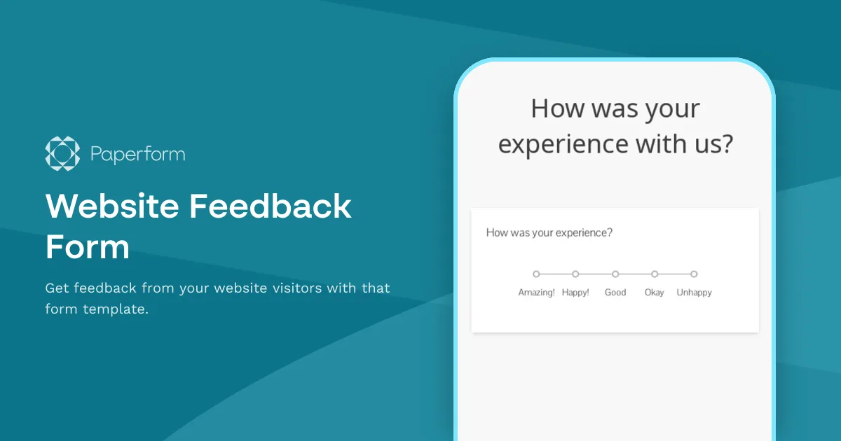 Website Feedback Form