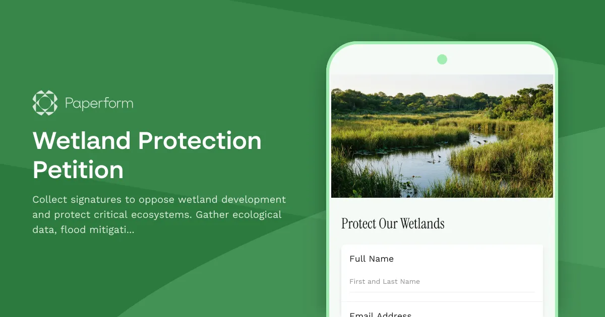 Wetland Protection Petition
