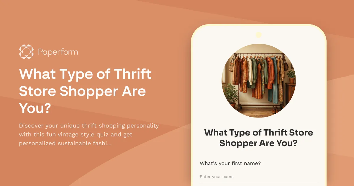 What Type of Thrift Store Shopper Are You?
