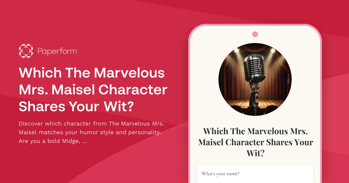 Which The Marvelous Mrs. Maisel Character Shares Your Wit?
