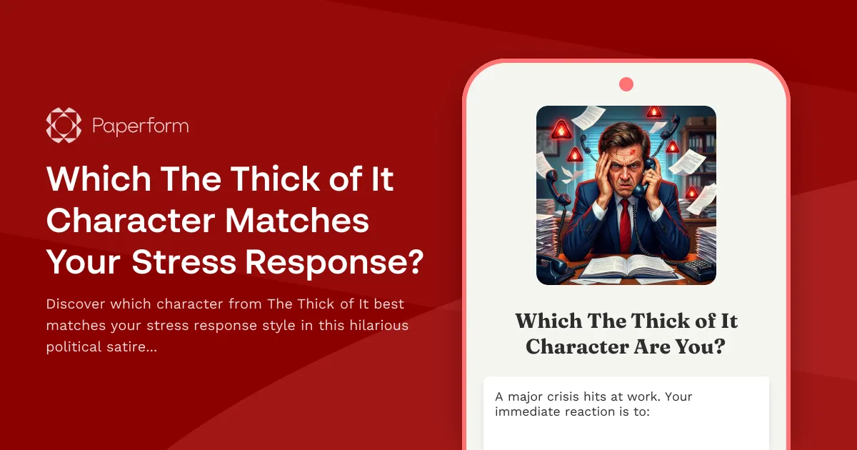 Which The Thick of It Character Matches Your Stress Response?