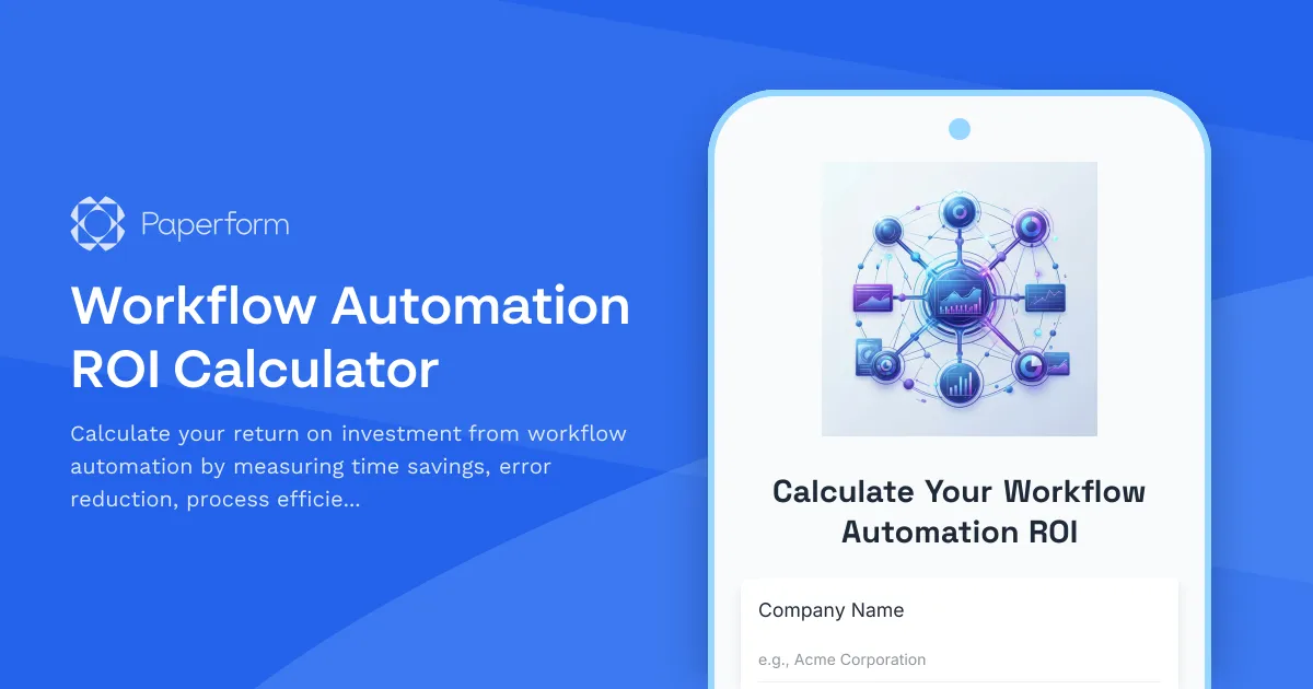 Workflow Automation ROI Calculator
