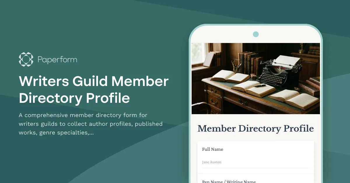 Writers Guild Member Directory Profile