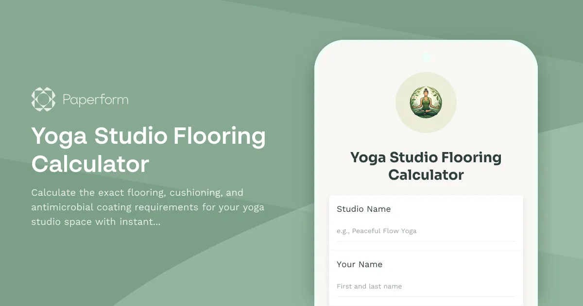 Yoga Studio Flooring Calculator