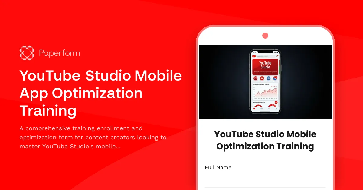 YouTube Studio Mobile App Optimization Training