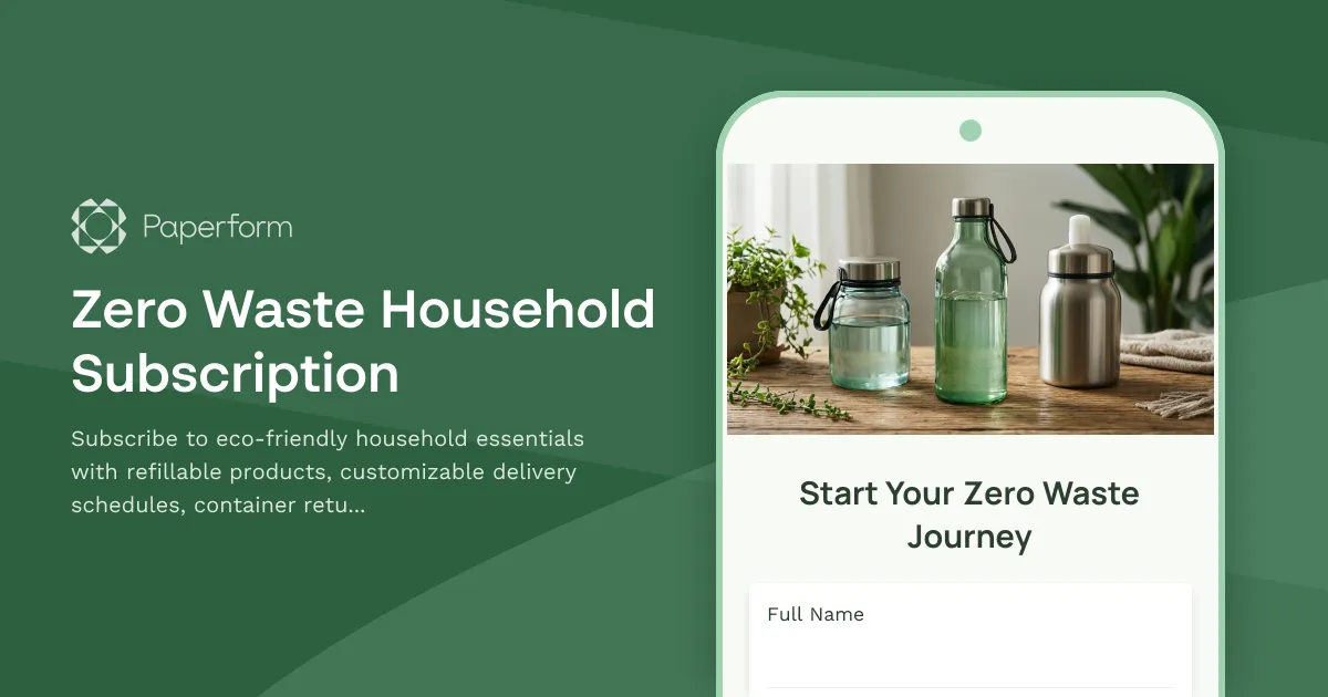 Zero Waste Household Subscription