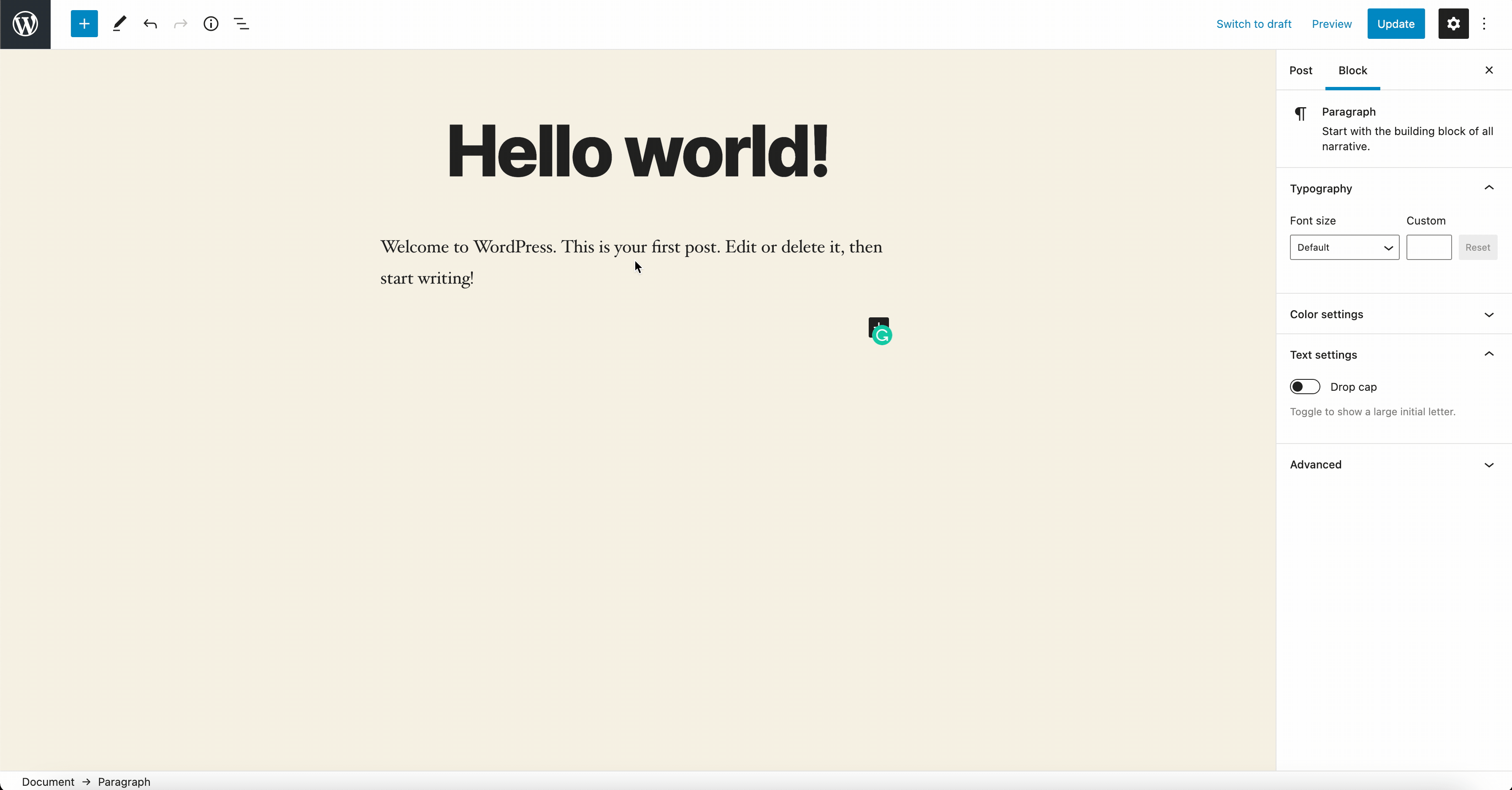 Your new favourite block in the WordPress editor