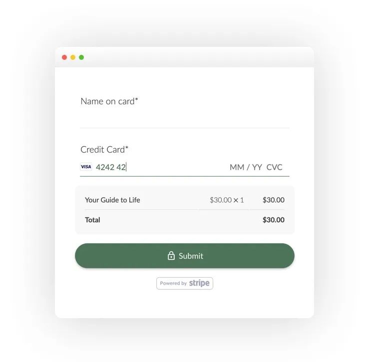 Accept payments and donations online
