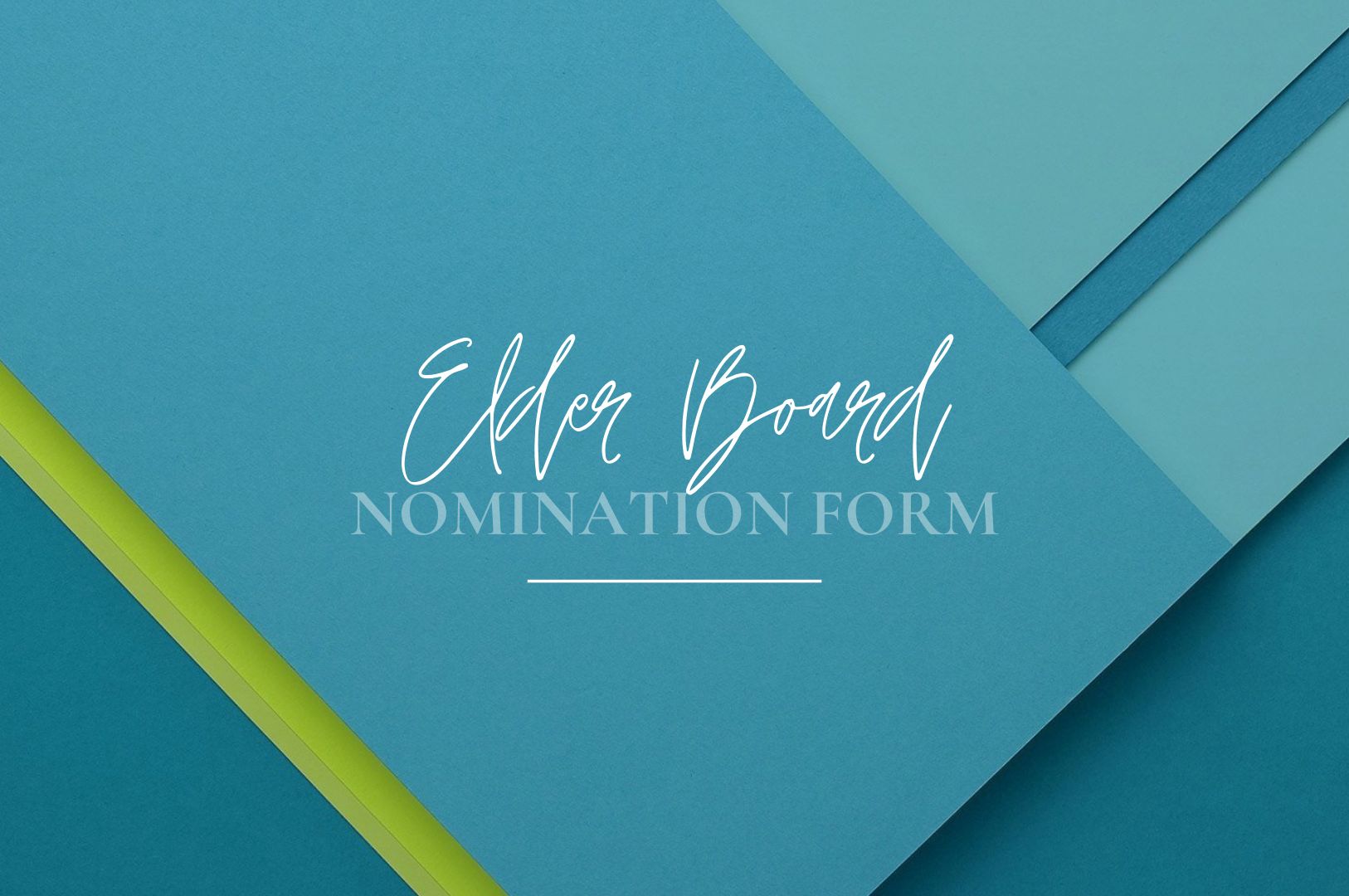 Elder Nomination Form